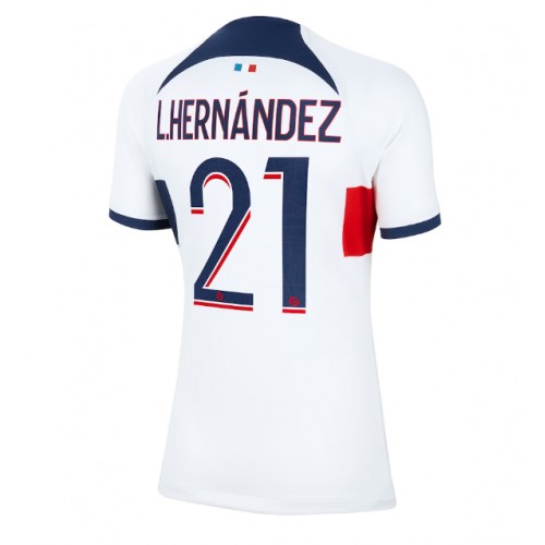 Paris Saint-Germain Lucas Hernandez #21 Gostujuci Dres za Ženska 2023-24 Kratak Rukav